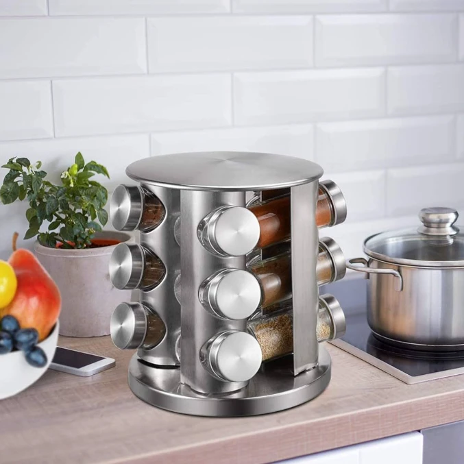 Spice Organizer – Quickly Keep Your Favorite Spices Fresh and Accessible!