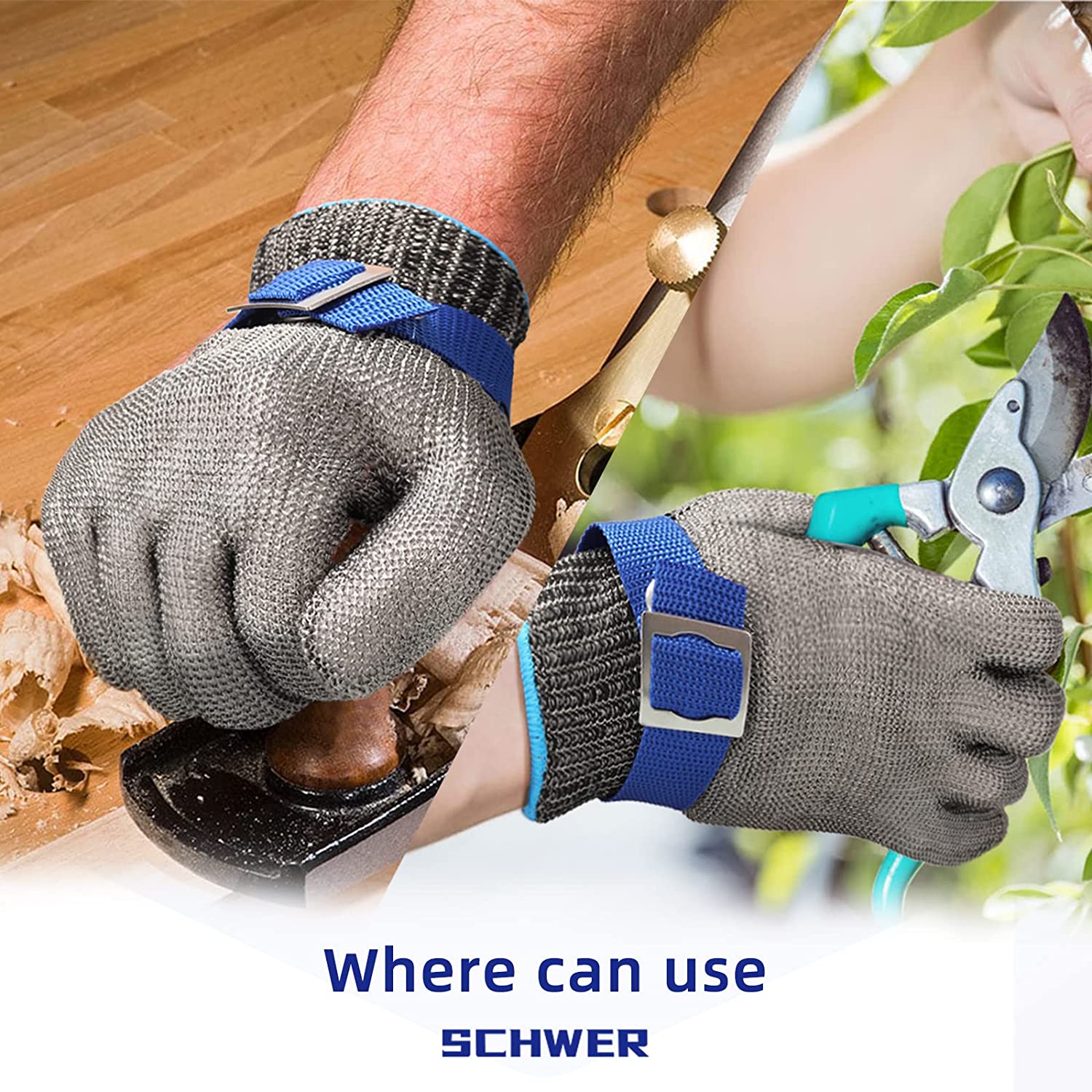 Stainless Steel Cut-Resistant Glove for Food Safety
