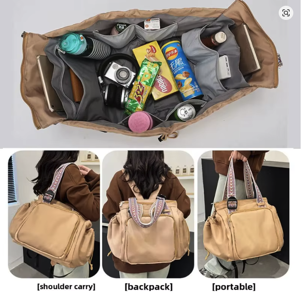3-in-1 Travel Cradle Bag for Baby - Safe Sleep & Smart Storage