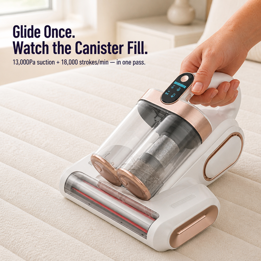 PureRest™ Pro Mattress Cleaner — Pull Dust Mites Out of Your Mattress for Sneeze-Free Sleep