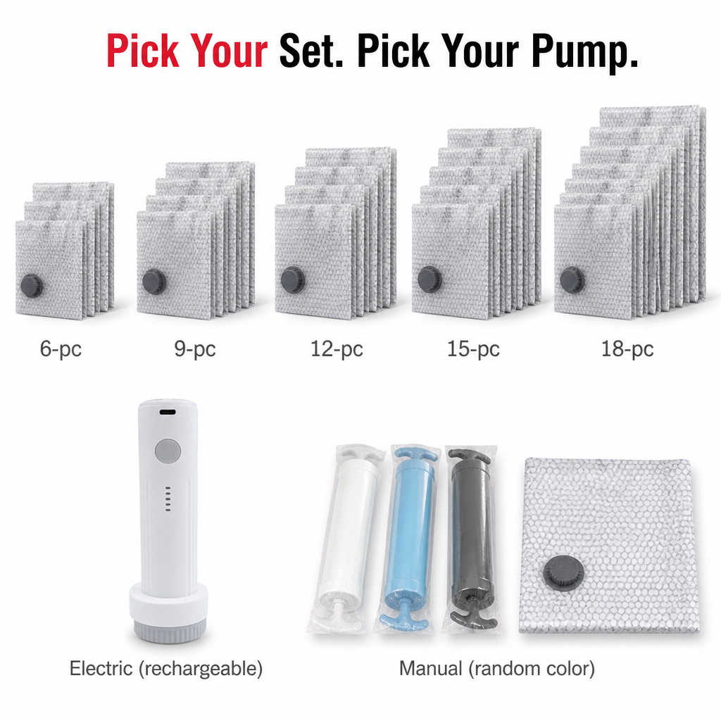 SpaceSculptor™ — Crush Closet Clutter by 80% Without Bags That Puff Back