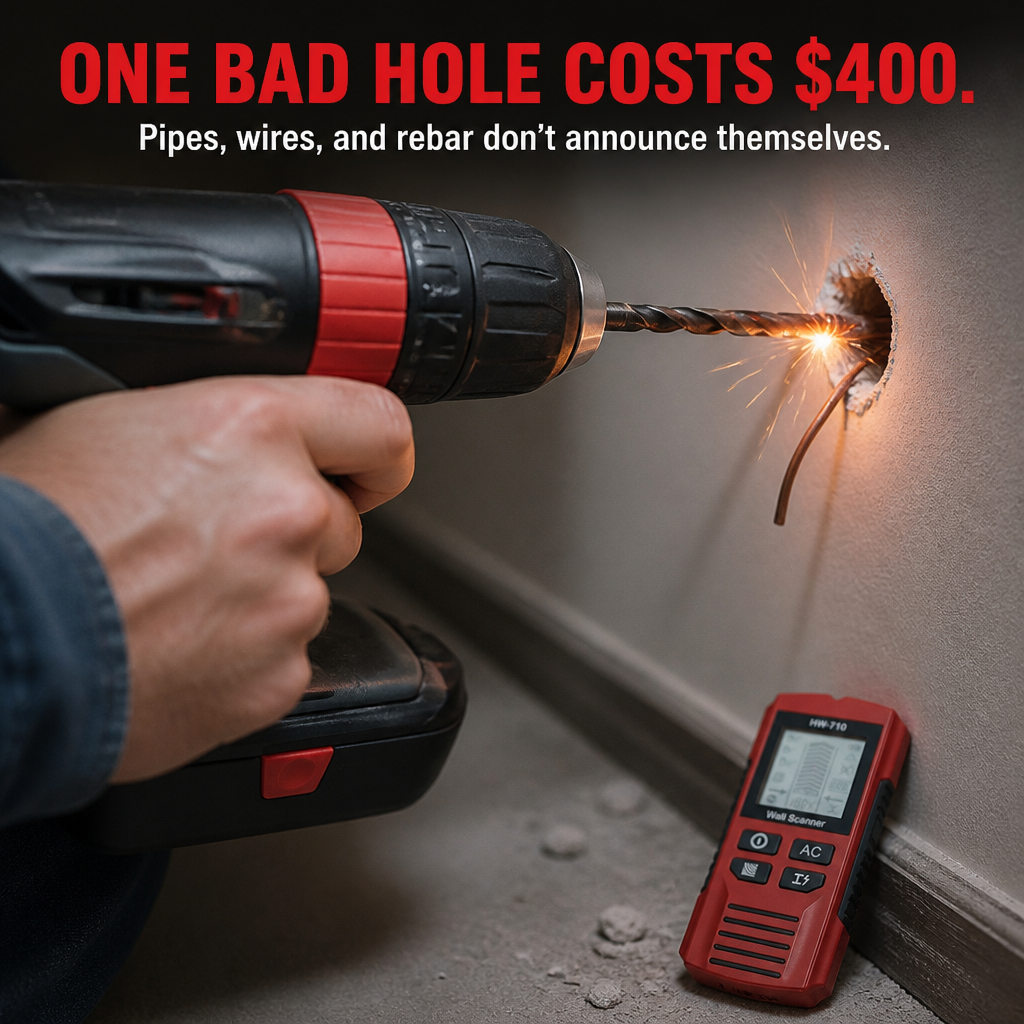 WallSight™ — Spot Studs, Pipes & Live Wires Before You Drill
