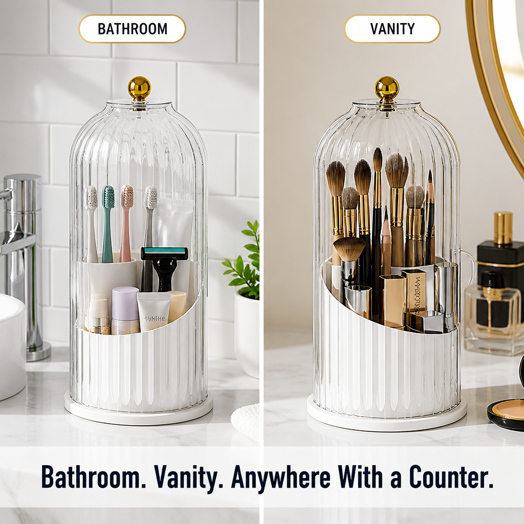 MetroLux™ Brush & Beyond Organizer — Transform Bathroom Chaos into Fresh, Clutter-Free Calm