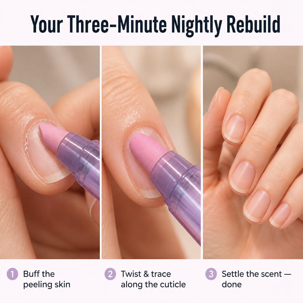 VitaNail™ — Rebuild Post-Gel Nails With This 3-in-1 Buffer Oil Pen