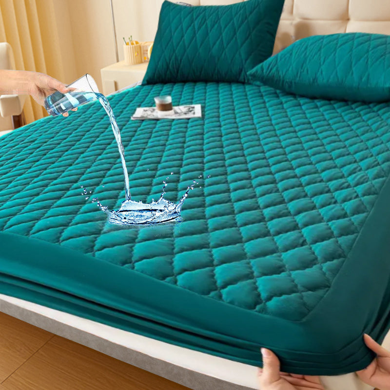 FortiRest™ Bedding Set — Sleep Soundly with Plush, Waterproof Protection That Never Shifts