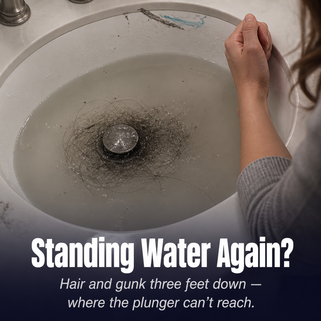 VitaFlow™ Drain Rescue — Clear Stubborn Clogs in Minutes Without Wrecking Your Pipes