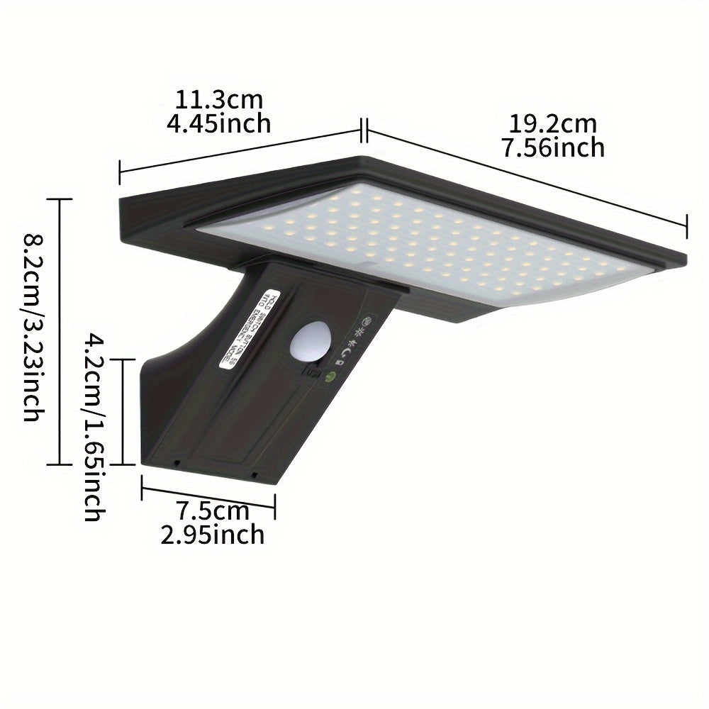 Solar Powered LED Wall Light with Motion Detector & Remote Control
