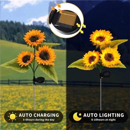 RamaraSun™ Solar Sunflowers — Illuminate Your Nights with Effortless, Enchanting Garden Magic