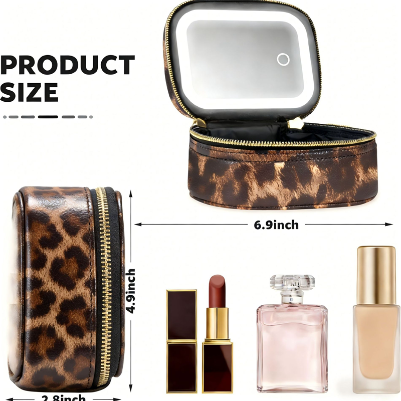 Travel Makeup Pouch for Flawless Styling in Any Light, Anytime
