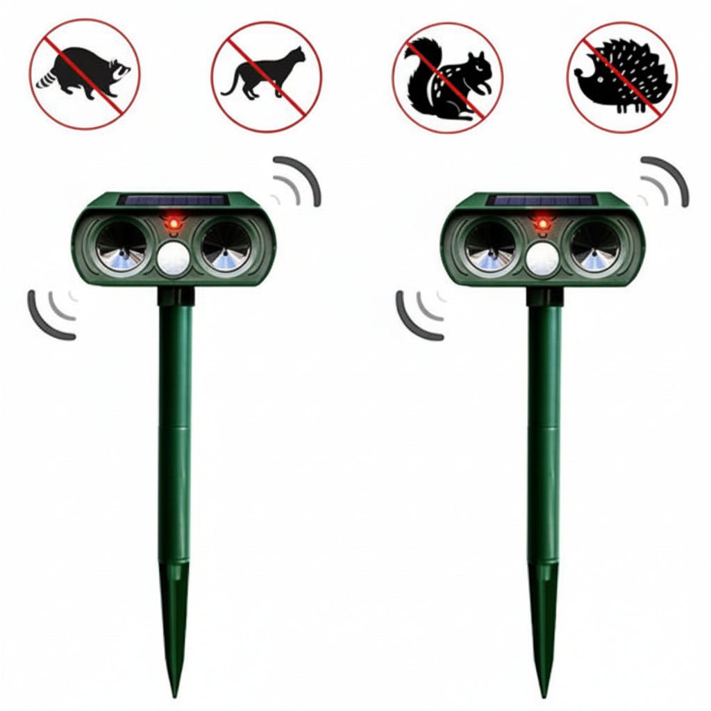 Animal Deterrent Device | Motion-Sensitive Ultrasound Shield | Weather-Resistant and Wireless | WildAway