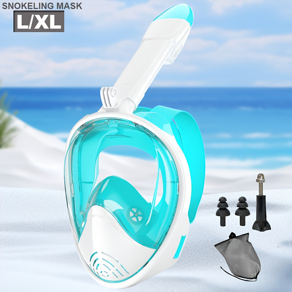 Full Face Snorkel Mask with 180° Visibility