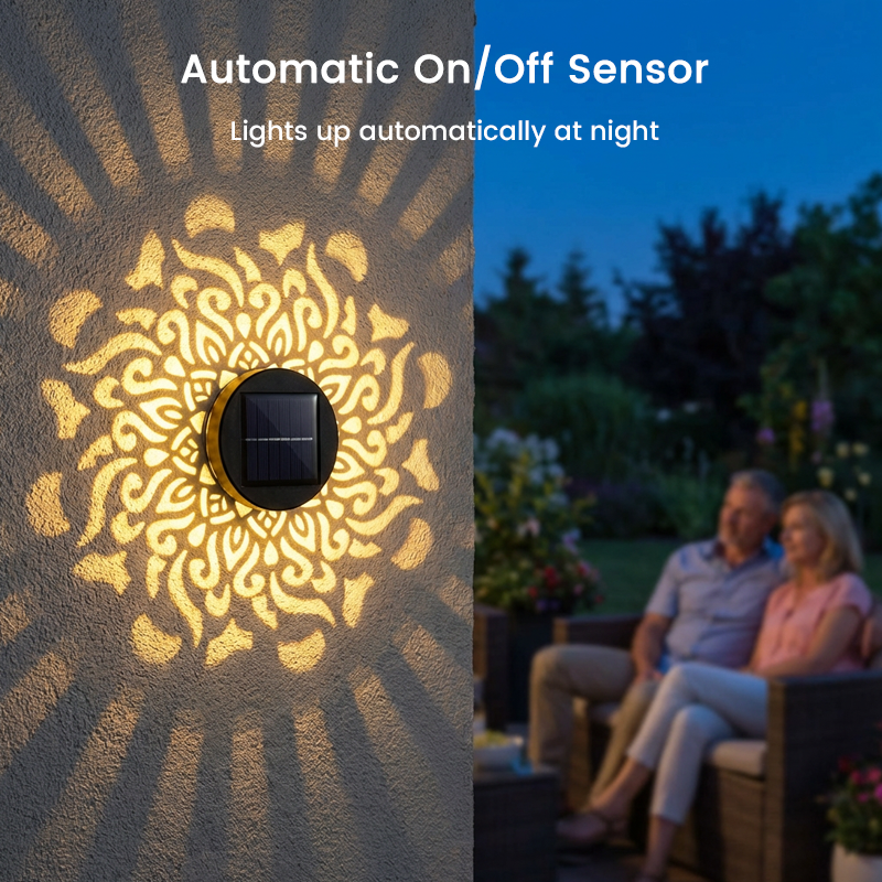 LumiRaya™ Solar Mandala Projector — Create Instant Outdoor Magic with Effortless, Cozy Glow
