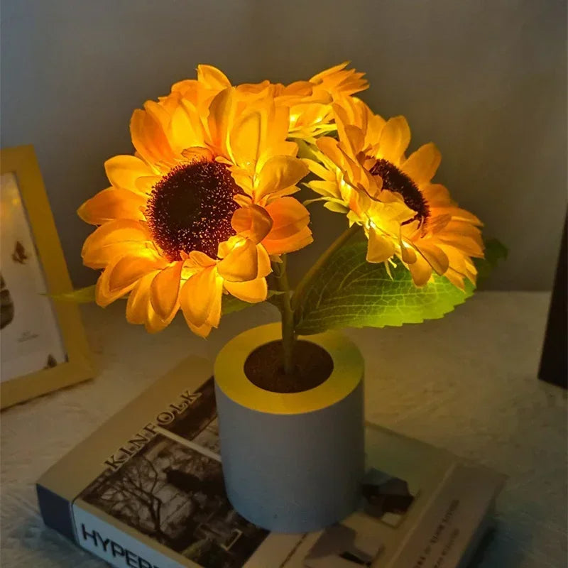 Sunflower LED Night Lamp
