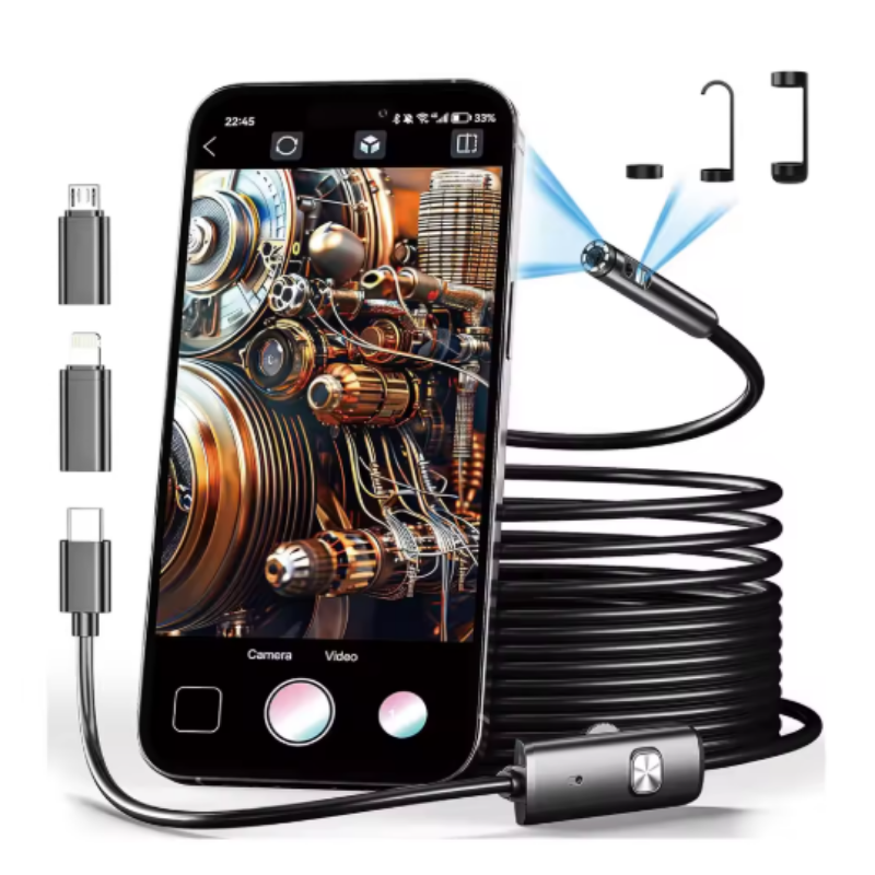 Endoscope Lens | Bendable Inspection in Narrow Areas | Variable LED Illumination | ScopeFlex