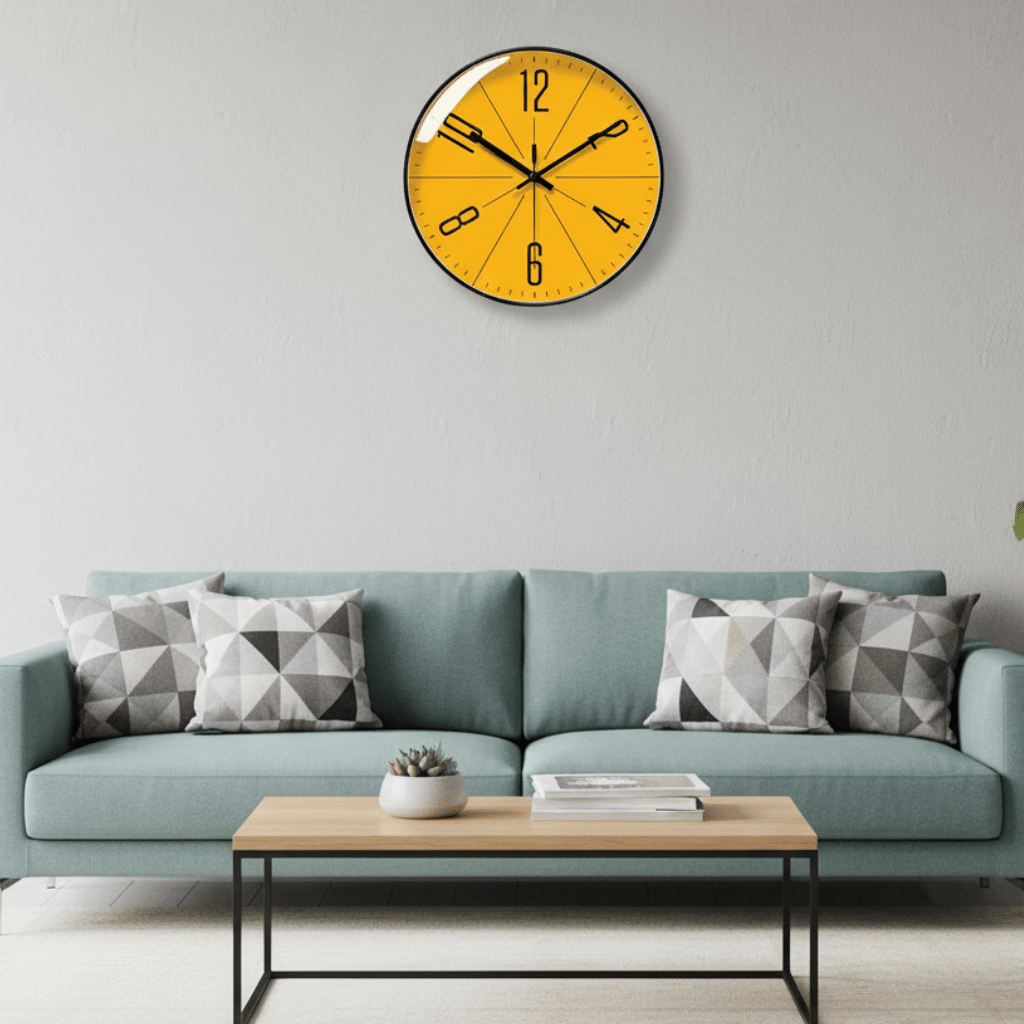 Stylish Black Wall Clock for Home - Accurate Timekeeping Decor
