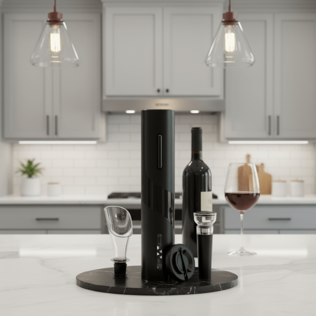 Rechargeable Electric Wine Opener with Smart Control – 4 Functions