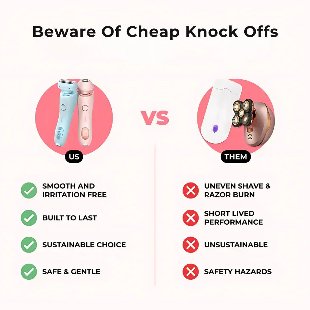 VeloraSilk™ 2-in-1 Shaver — Reveal Silky, Irritation-Free Skin Instantly