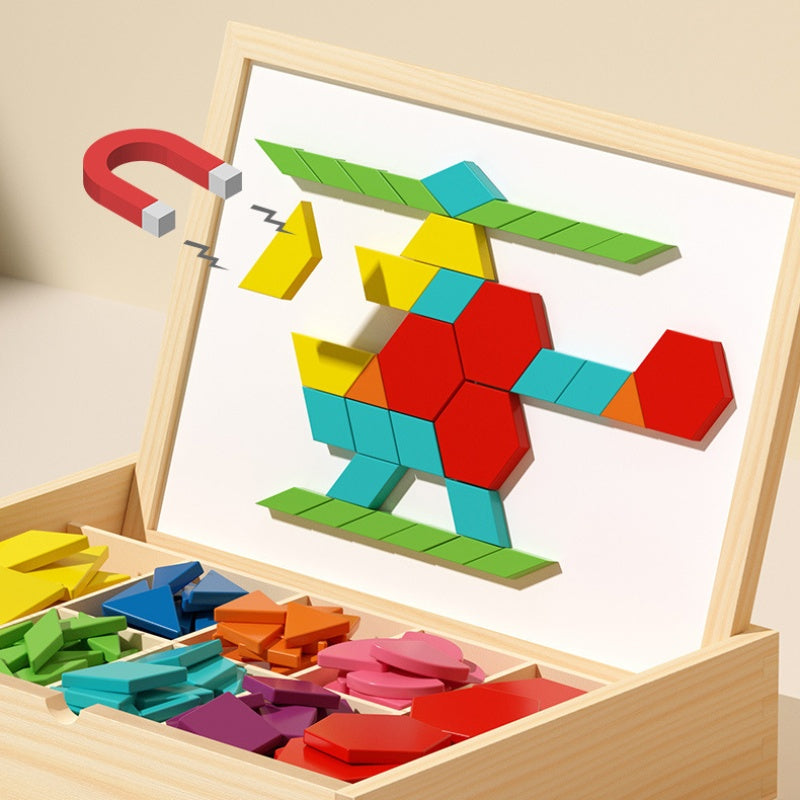Magnetic Wood Puzzle™ — Spark Imagination and Build Confidence Wherever Play Takes Them