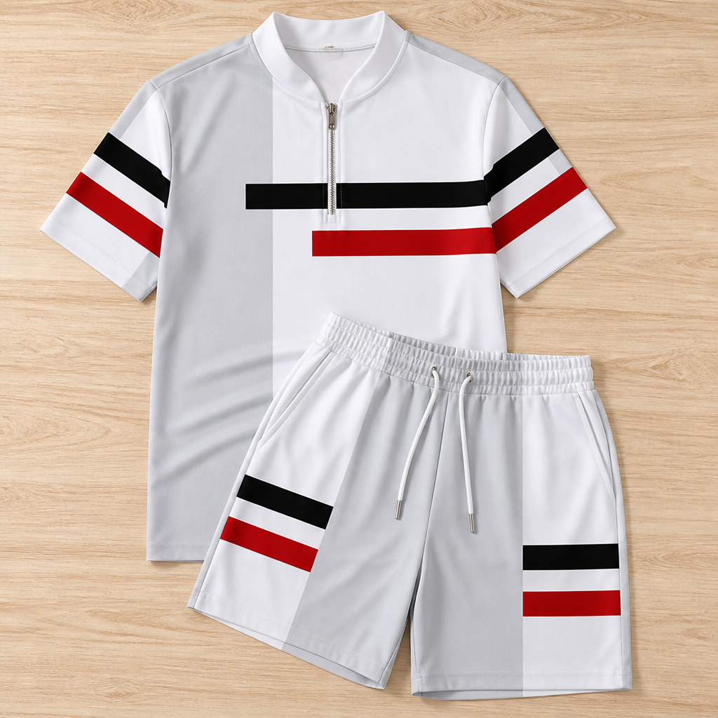 AeroStride™ Zip-Collar Set — Stay Fresh, Bold, and Unstoppable All Day Long