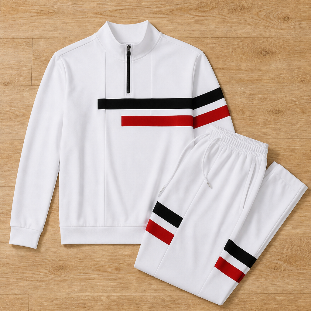 StrideMax™ Half-Zip Tracksuit Set — Unleash Bold Confidence with Perfect Fit and Effortless Freedom