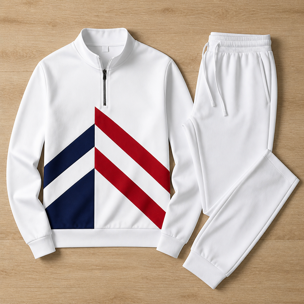 StrideMax™ Half-Zip Tracksuit Set — Unleash Bold Confidence with Perfect Fit and Effortless Freedom