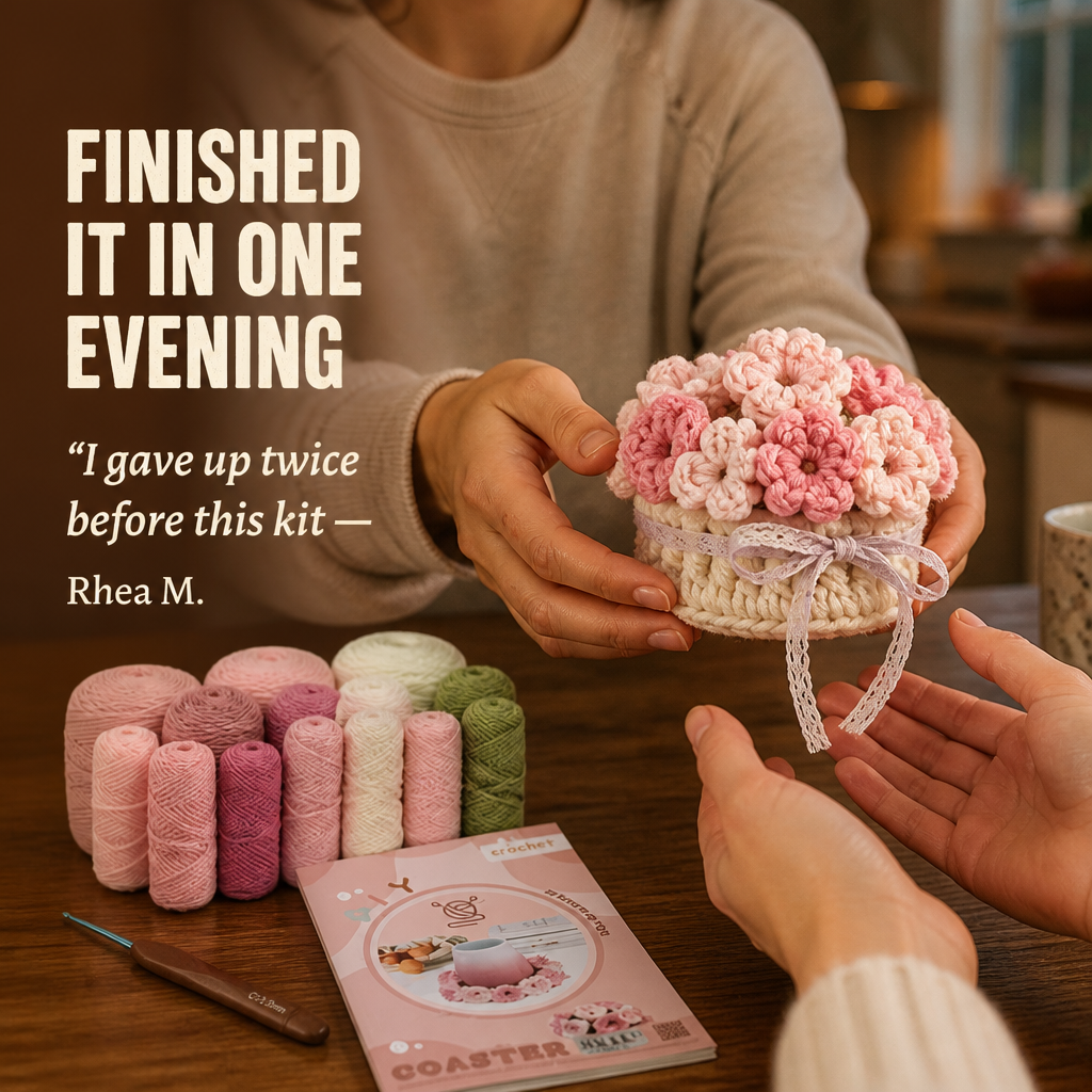 LumaFleur™ — Ignite Your Space with Handmade Coasters Bursting with Joy and Color