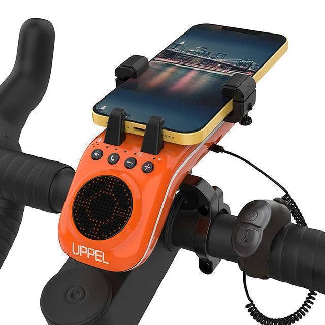 10-in-1 Bike Light Featuring Bluetooth Speaker and Smartphone Holder