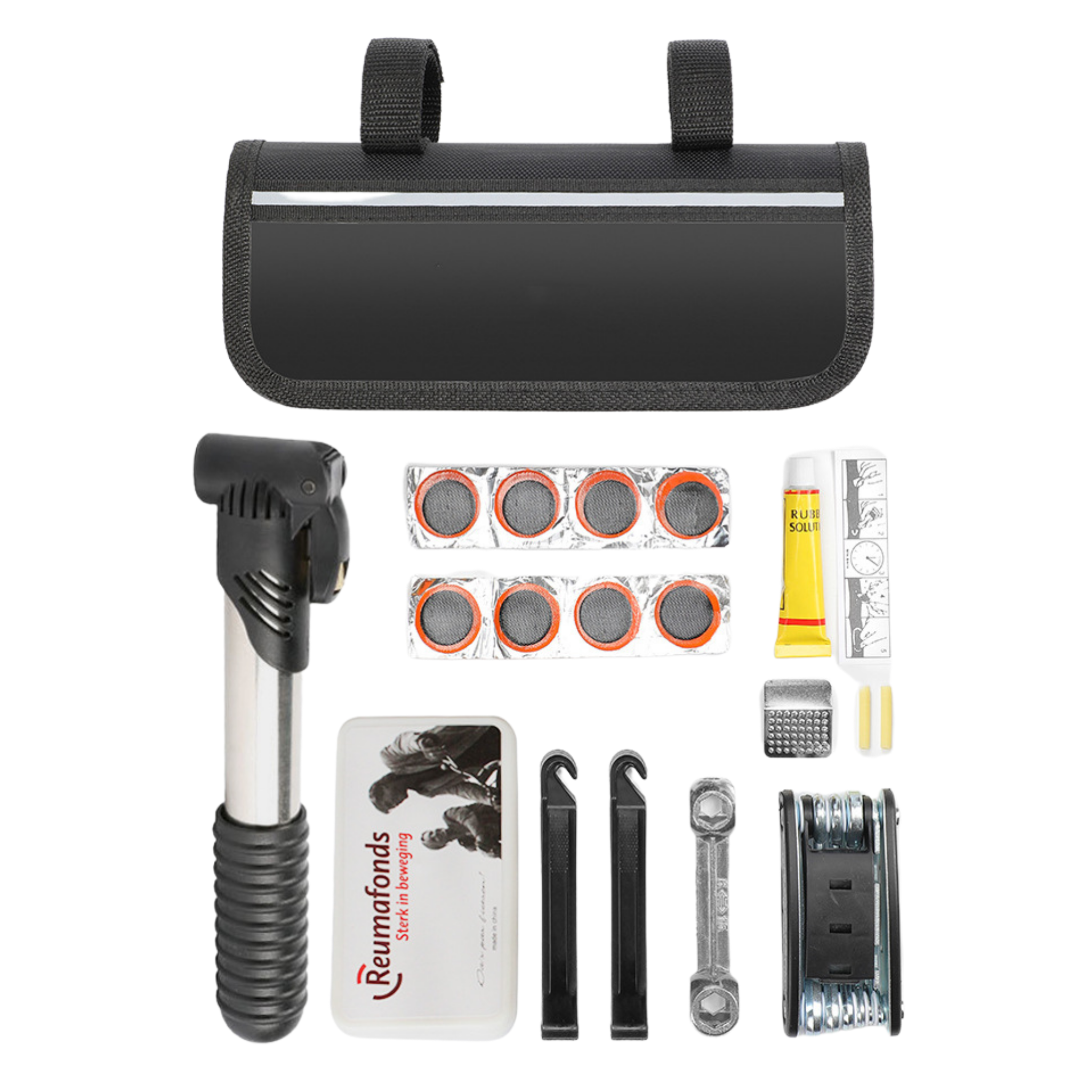 Comprehensive Assembly and Emergency Kit for Bikers