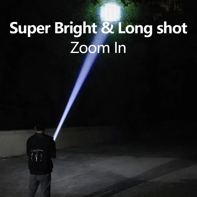 Mini LED Flashlight with Hook - Ultra Bright Portable Light