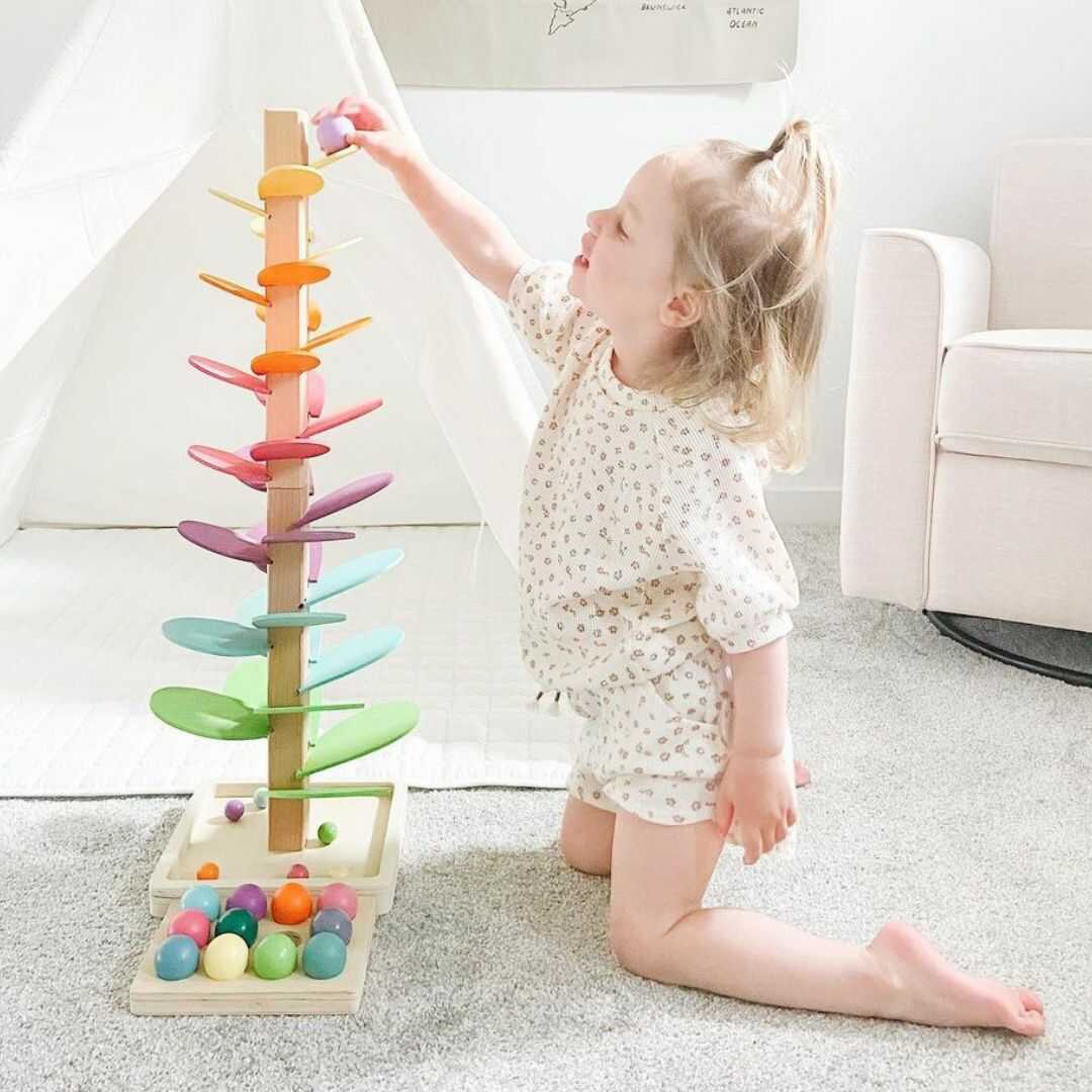 Montessori Ball Rain – Colorful Sound Play Activity