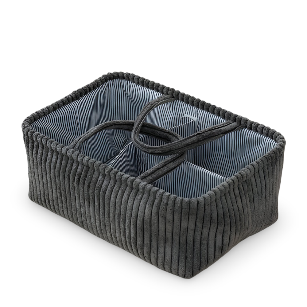 Storage Basket | Open Frame | Shape-Holding Fabric Bin | HomeCaddy