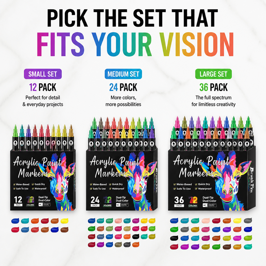 HyperLuxe™ Acrylic Paint Pens — Ignite Your Creativity with Bold, Lasting Colors That Never Fade