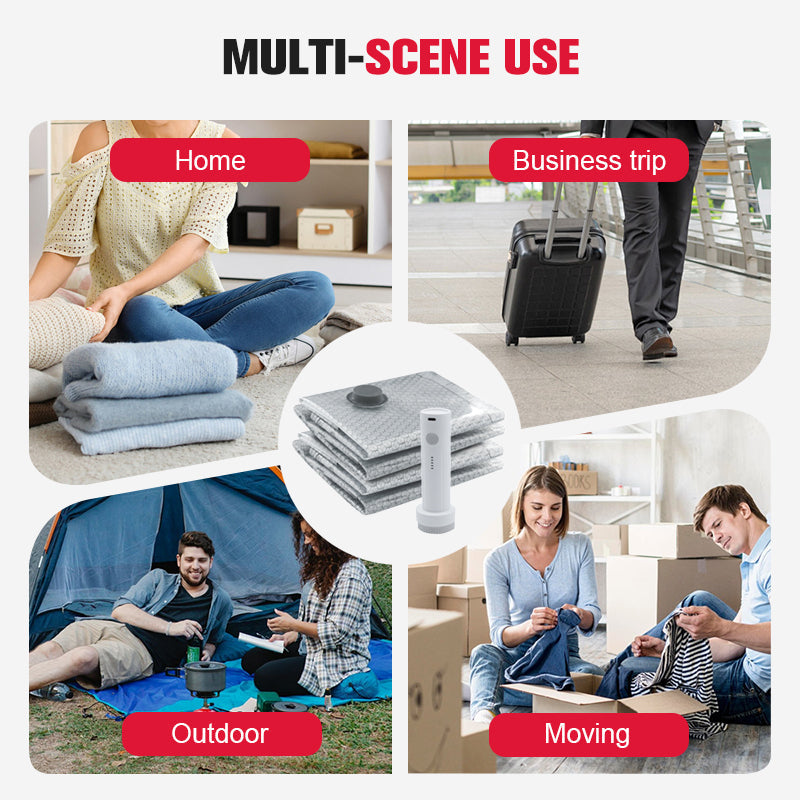 Vacuum Storage Bags with Pump – Save 80% More Space
