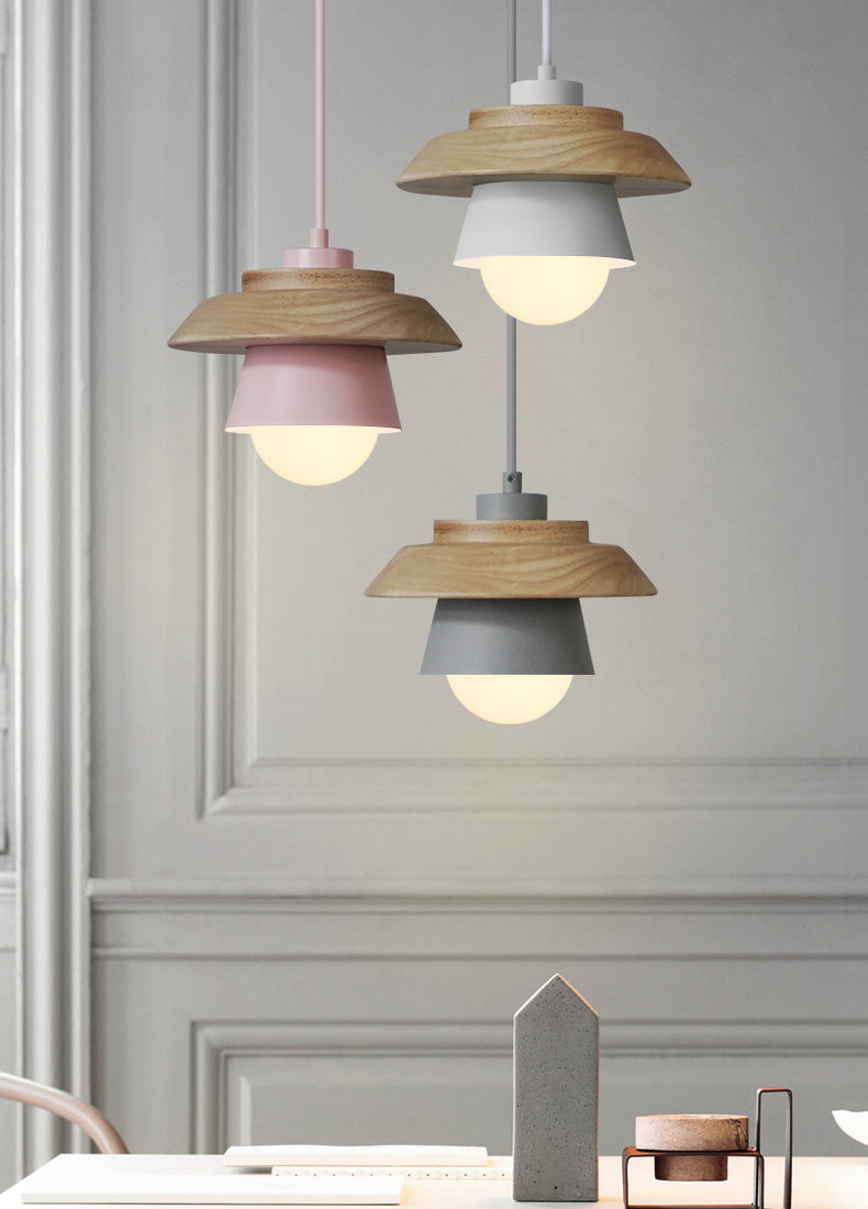 Scandinavian Wooden Hanging Lamp