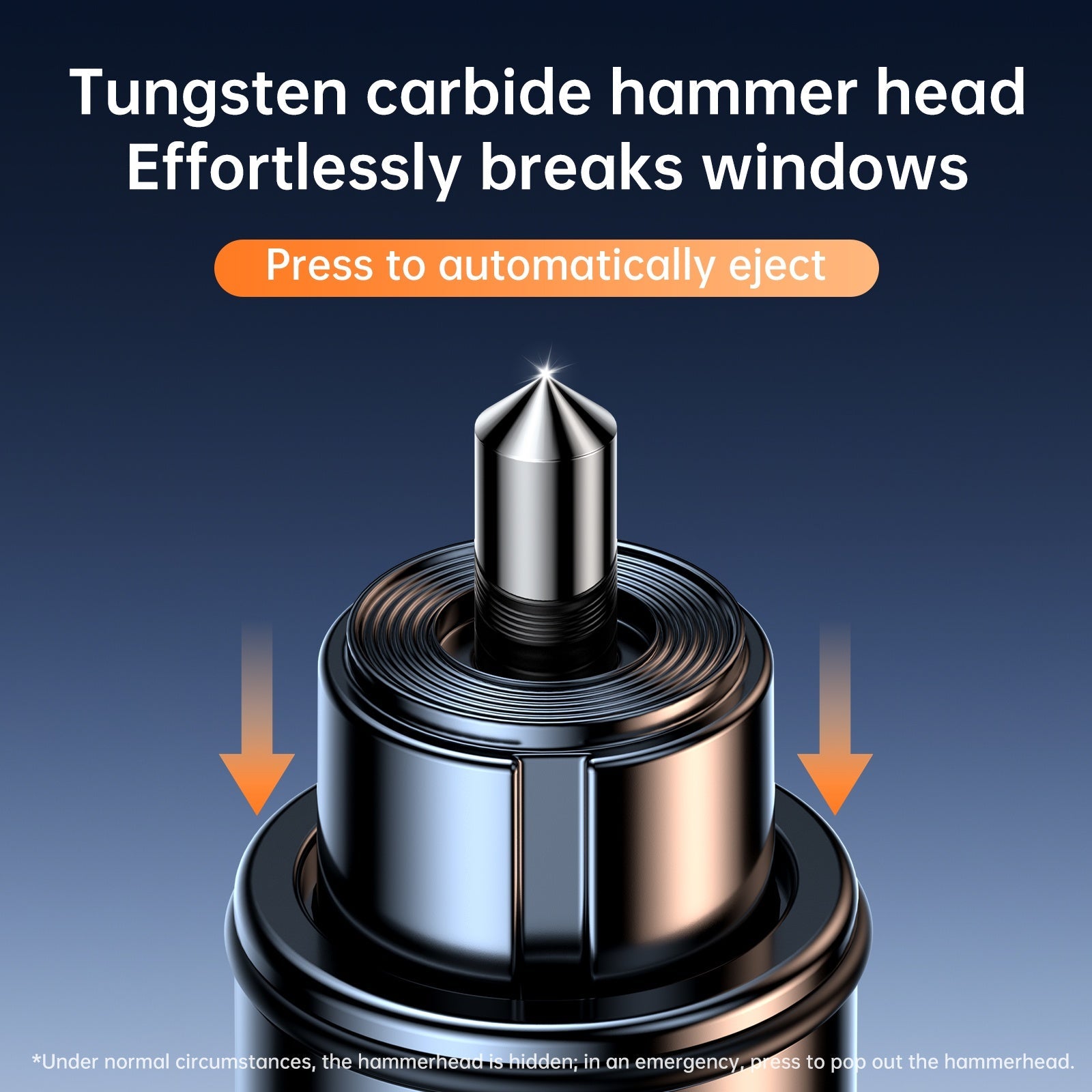 Emergency Car Rescue Hammer with Seatbelt Cutter