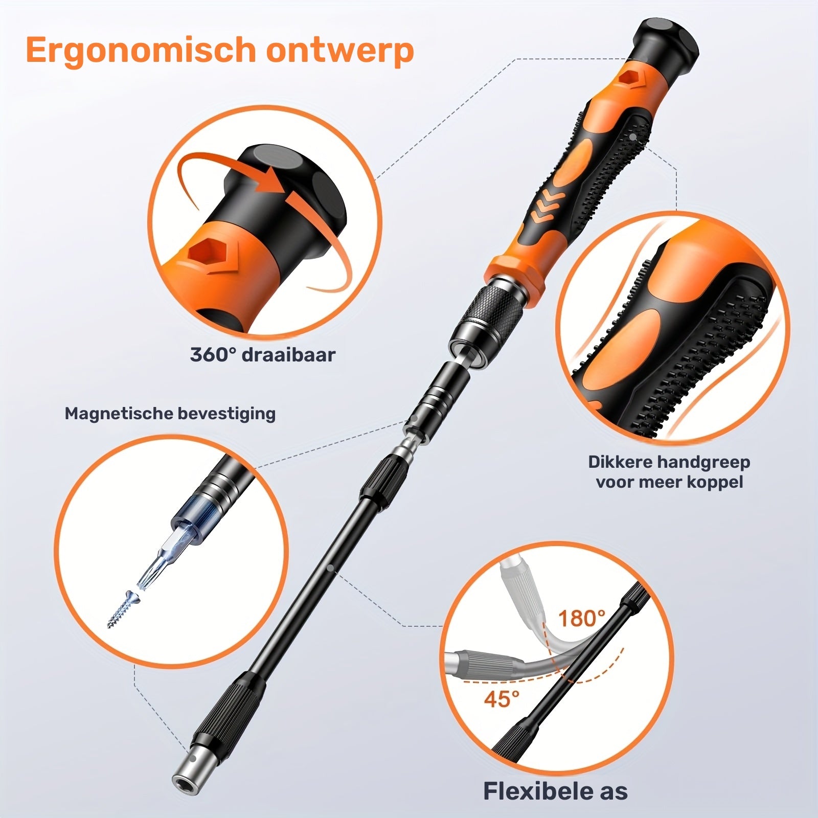 117-Piece Precision Screwdriver Set with Bits