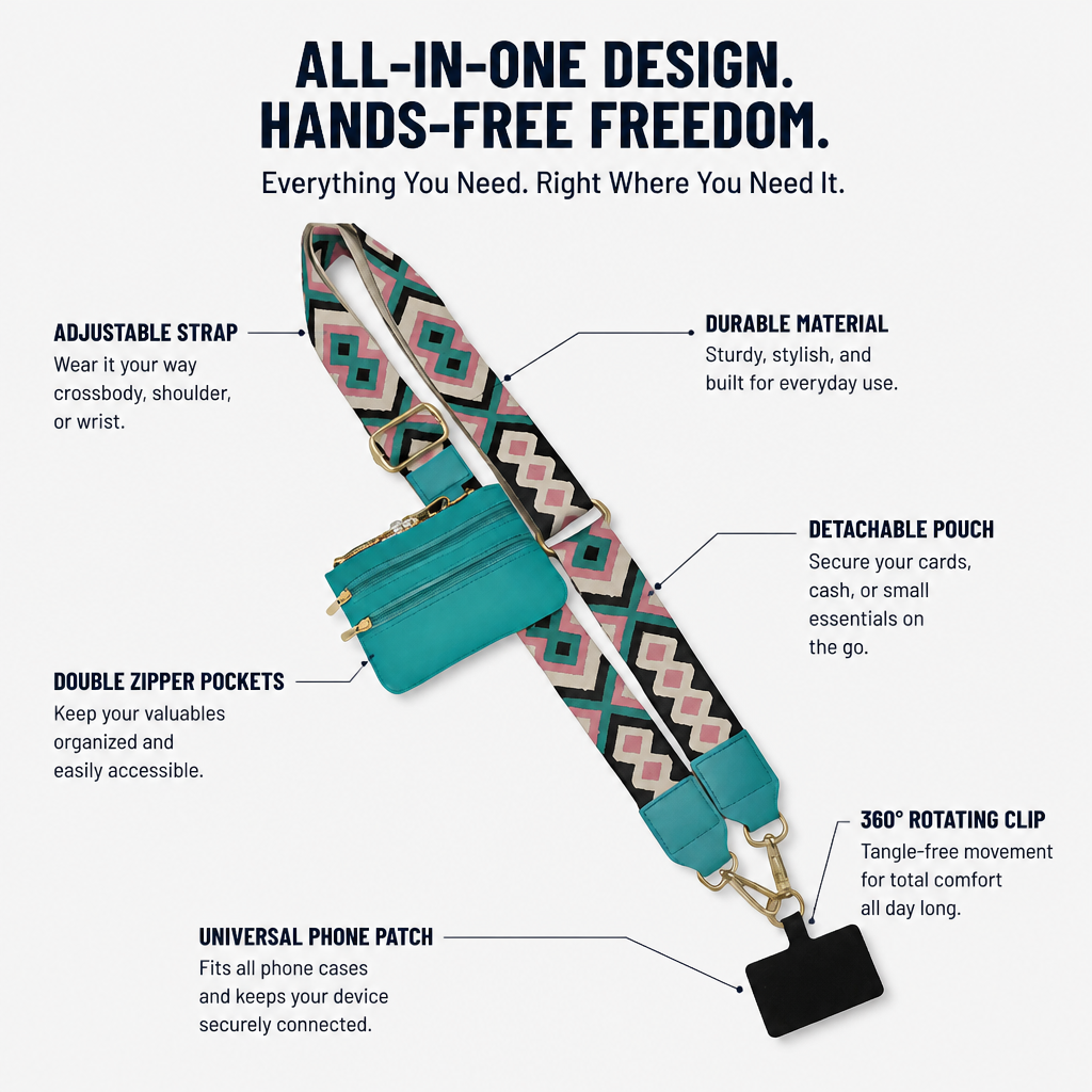 GripFlux™ — Move Light, Stay Handsfree, and Own Every Moment with Confidence