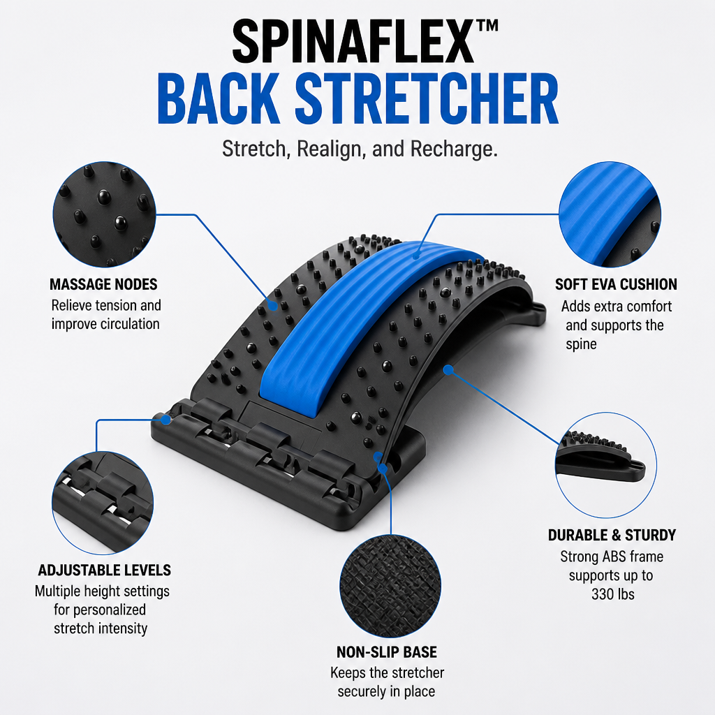 SpinaFlex™ — Melt Away Back Pain and Stand Tall with Effortless Comfort