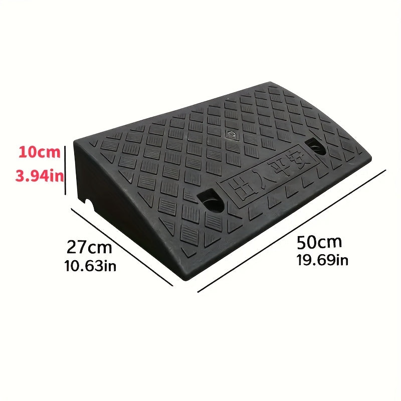 Set of 2 Curb Ramps, 10 cm Height, Made of PE