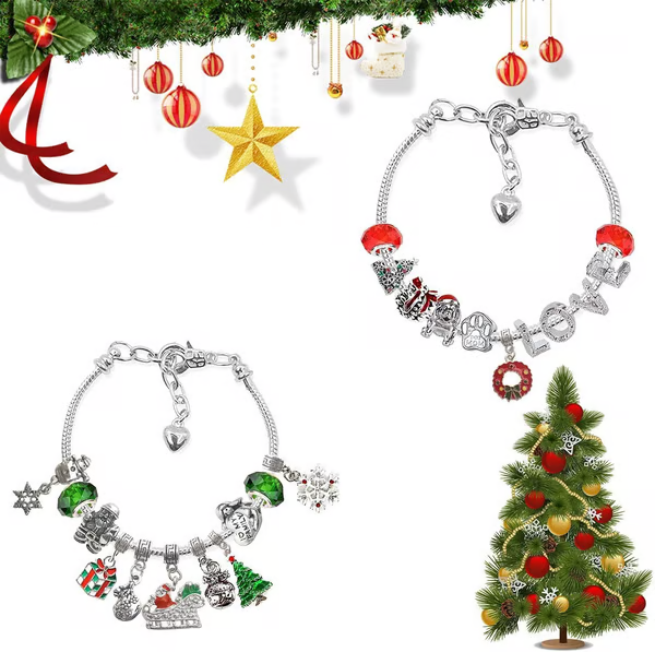 TwinkleTale™ Holiday Charm Bracelets — Capture the Magic of Christmas with Every Sparkling Surprise