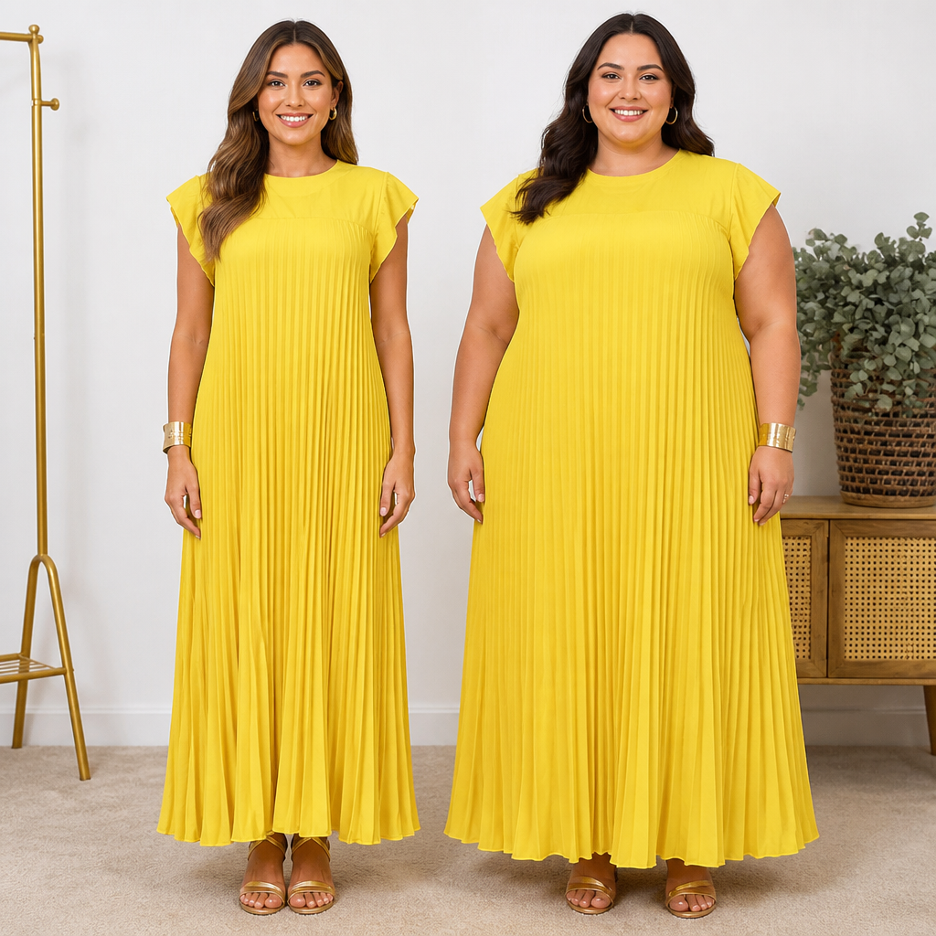 SeraphaBelle™ Pleated Maxi Dress — Embrace Confidence and Comfort That Moves With You All Day