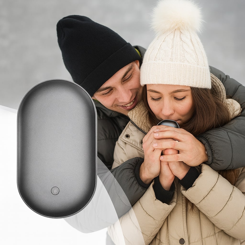 Pocket Heater | Electric Hand Warmer with Power Bank | 3 Heating Settings | HandHimmel