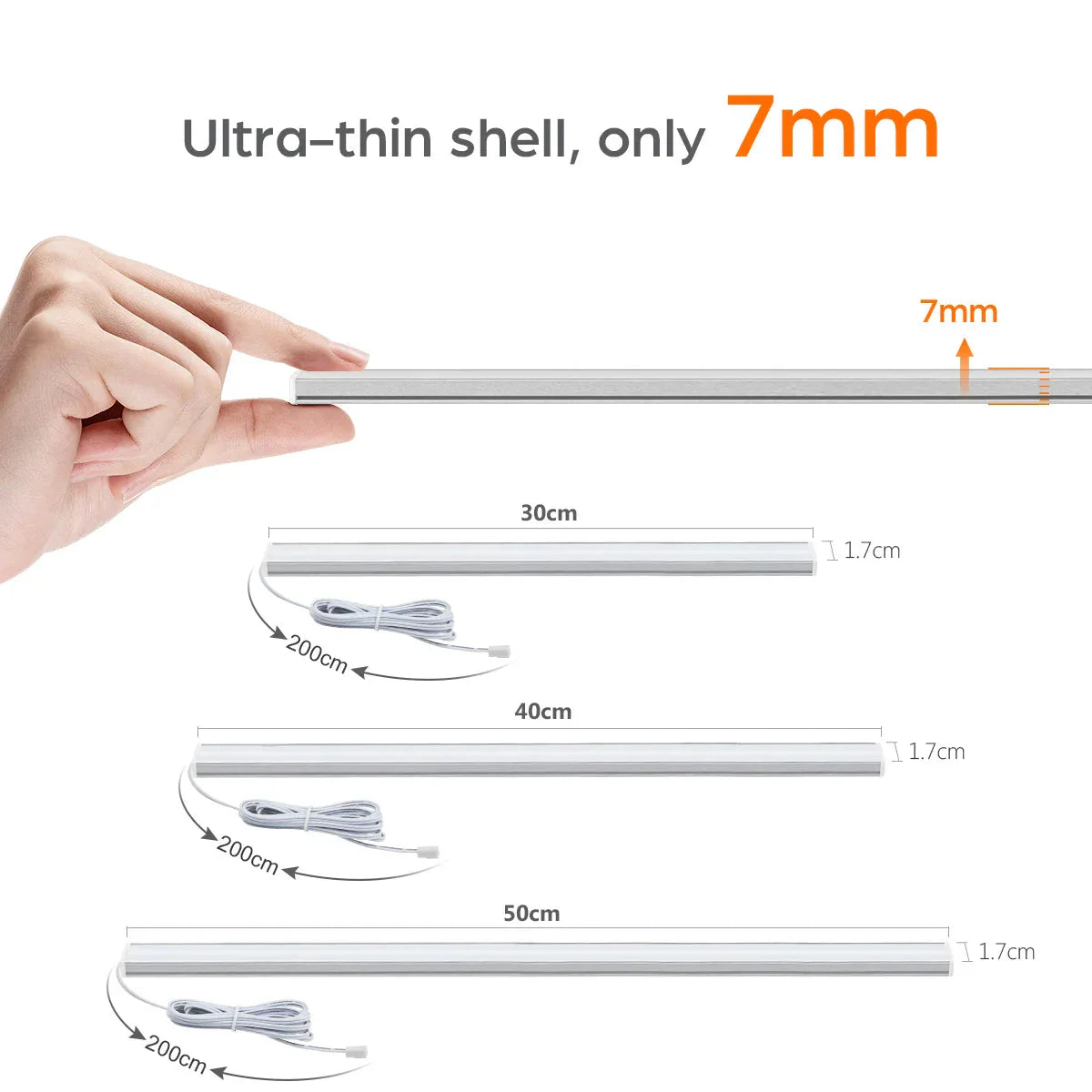 Under-Cabinet LED Light with Sensor – Touchless and Dimmable
