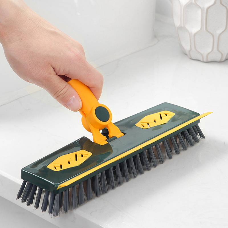 2-in-1 Floor Scrubber for Effortless Shine and Corner Cleaning
