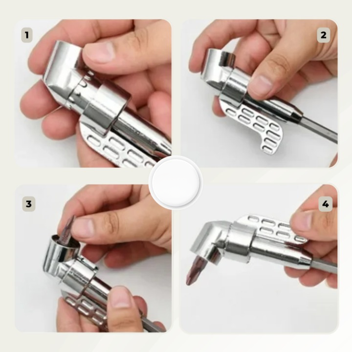 Angle Drill Attachment | Ideal for Confined Spaces | Magnetic Bit Holder | AngleCraft