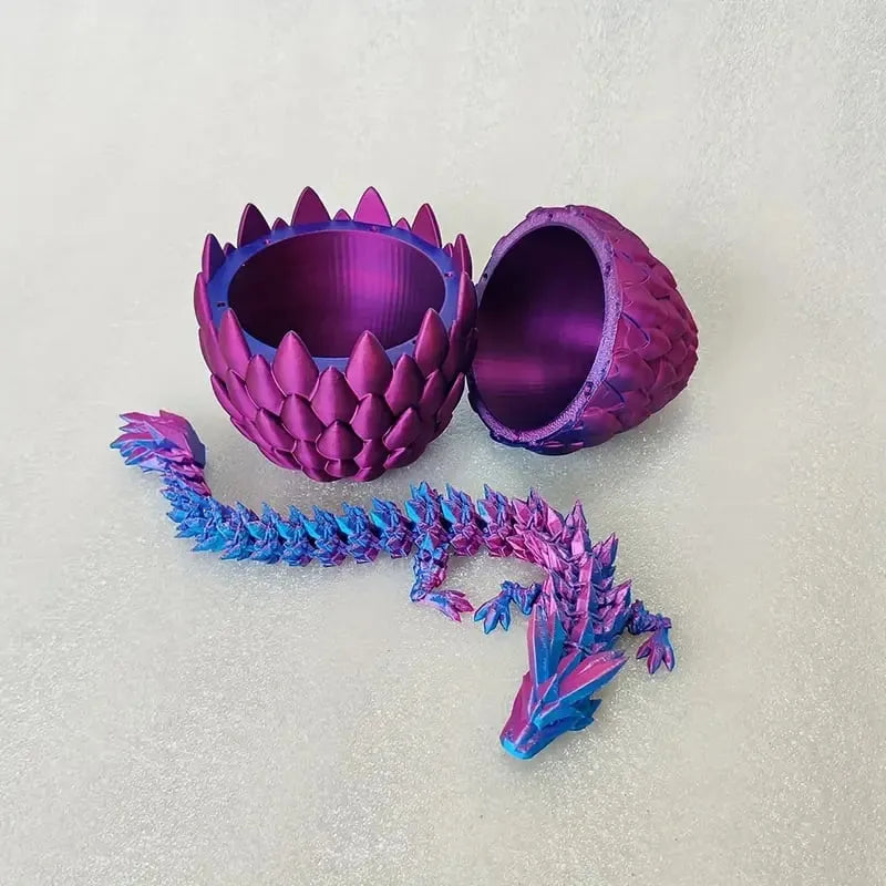 3D Dragonstone Articulated Crystal Serpent