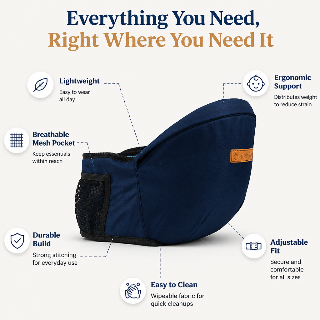 EmberNest™ — Carry Your Baby All Day in Pain-Free Comfort and Effortless Style