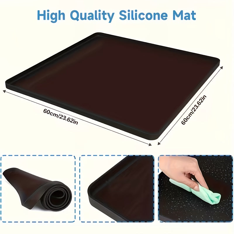 Silicone Protective Mat 60x60 cm for Washing Machine and Dryer
