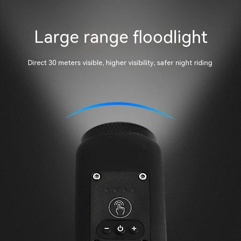 USB Rechargeable Bicycle Light with Built-in Horn