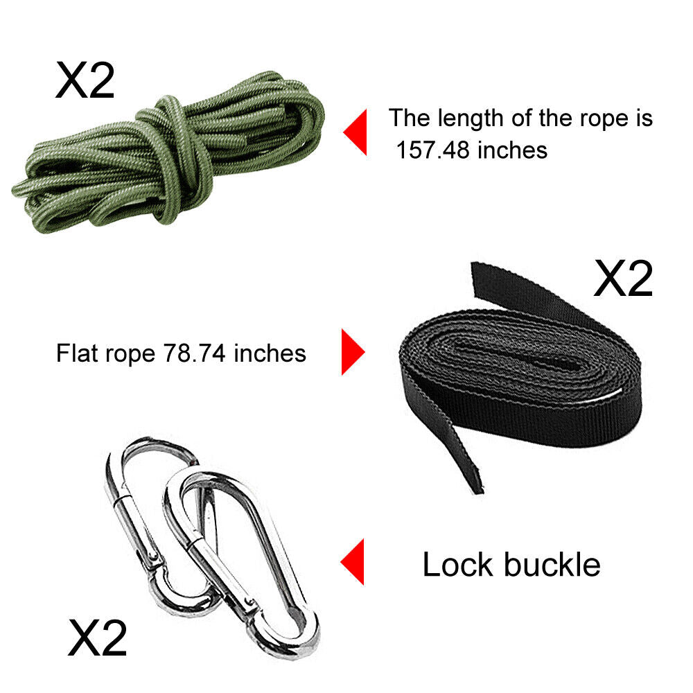 Hammock for Camping with Mosquito Net and Rainfly Choices